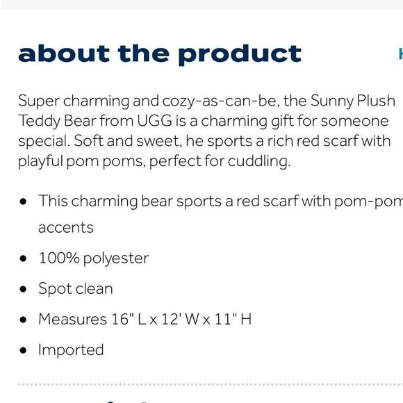 UGG Teddy Bear UGG Teddy Bear UGG Teddy Bear UGG Teddy Bear UGG Teddy Be… - Picture 6 of 6